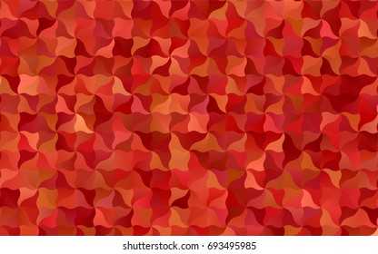 Light Orange vector blurry arched template. Colorful abstract illustration with gradient crooked lines. The best blurred design for your business.