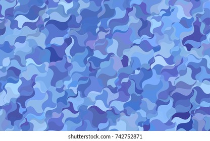Light Orange vector blurry arched pattern. Colorful abstract illustration with gradient crooked lines. The polygonal design can be used for your web site.