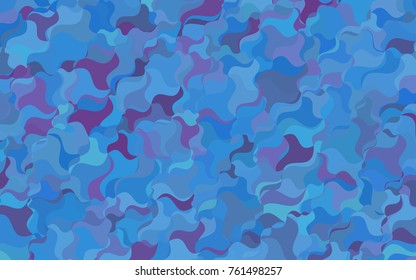 Light Orange vector blurry arched pattern. Colorful abstract illustration with gradient crooked lines. The best blurred design for your business.