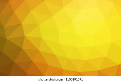 Light Orange vector blurry hexagon blurry triangle. Shining colored illustration in a Brand new style. Brand new style for your business design.
