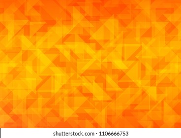 Light Orange vector blurry hexagon pattern. Creative geometric illustration in Origami style with gradient. The textured pattern can be used for background.