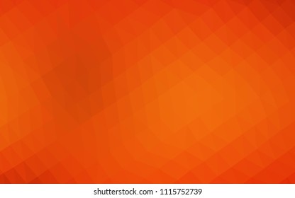 Light Orange vector blurry hexagon pattern. A vague abstract illustration with gradient. The completely new template can be used for your brand book.