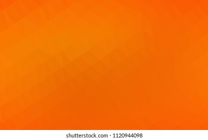 Light Orange vector blurry hexagon texture. A vague abstract illustration with gradient. The best triangular design for your business.