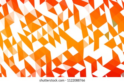 Light Orange vector blurry hexagon template. A vague abstract illustration with gradient. The elegant pattern can be used as part of a brand book.