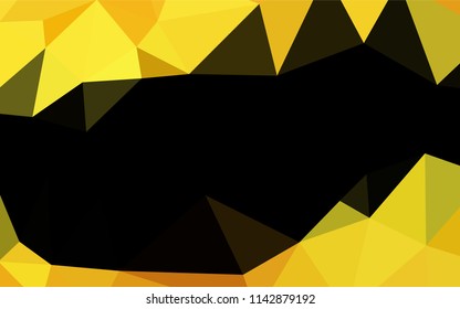 Light Orange vector blurry hexagon template. Colorful illustration in abstract style with gradient. Brand new design for your business.