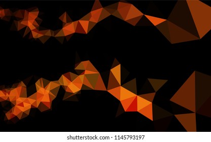 Light Orange vector blurry hexagon pattern. Colorful illustration in abstract style with gradient. The elegant pattern can be used as part of a brand book.