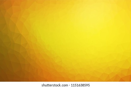 Light Orange vector blurry hexagon template. A completely new color illustration in a vague style. The best triangular design for your business.