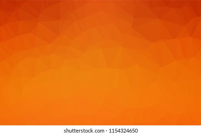 Light Orange vector blurry hexagon texture. Brand new colored illustration in blurry style with gradient. A completely new template for your business design.