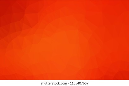 Light Orange vector blurry hexagon texture. Geometric illustration in Origami style with gradient.  Brand new design for your business.