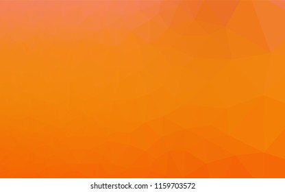 Light Orange vector blurry hexagon texture. Creative geometric illustration in Origami style with gradient. The textured pattern can be used for background.
