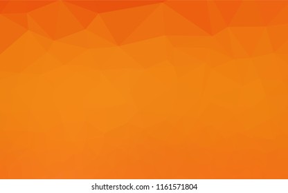 Light Orange vector blurry hexagon template. Creative geometric illustration in Origami style with gradient. The template can be used as a background for cell phones.