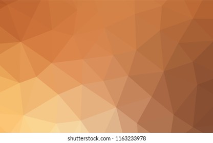 Light Orange vector blurry hexagon pattern. A completely new color illustration in a vague style. A completely new template for your business design.