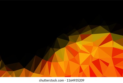 Light Orange vector blurry hexagon template. Shining colored illustration in a Brand new style. The completely new template can be used for your brand book.