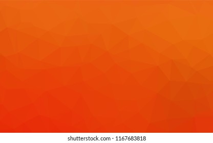 Light Orange vector blurry hexagon texture. Creative geometric illustration in Origami style with gradient. A completely new design for your business.