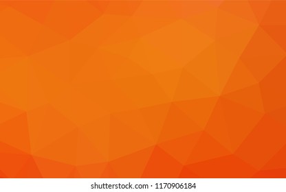 Light Orange vector blurry hexagon texture. Modern geometrical abstract illustration with gradient. The polygonal design can be used for your web site.
