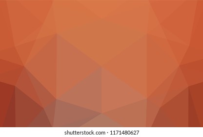Light Orange vector blurry hexagon template. Colorful illustration in abstract style with gradient. The best triangular design for your business.