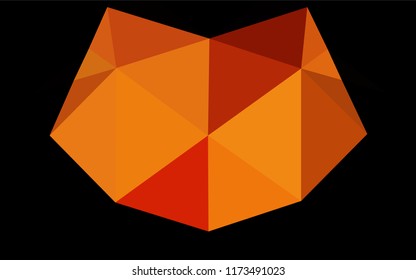 Light Orange vector blurry hexagon template. A completely new color illustration in a vague style. The completely new template can be used for your brand book.