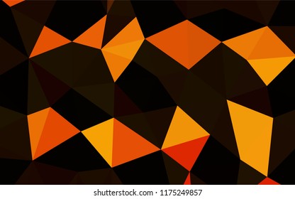 Light Orange vector blurry hexagon texture. Brand new colored illustration in blurry style with gradient. The textured pattern can be used for background.