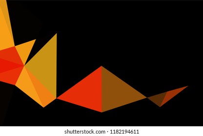 Light Orange vector blurry hexagon template. A completely new color illustration in a vague style. Brand new design for your business.