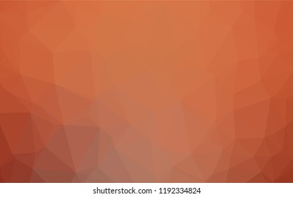 Light Orange vector blurry hexagon template. Glitter abstract illustration with an elegant design. Brand new style for your business design.