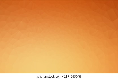 Light Orange vector blurry hexagon texture. Creative illustration in halftone style with gradient. The completely new template can be used for your brand book.