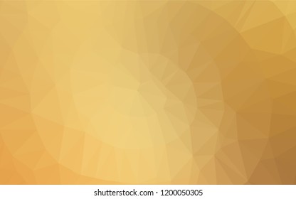 Light Orange vector blurry hexagon texture. An elegant bright illustration with gradient. A completely new design for your business.