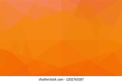 Light Orange vector blurry hexagon pattern. Creative geometric illustration in Origami style with gradient. Brand new style for your business design.