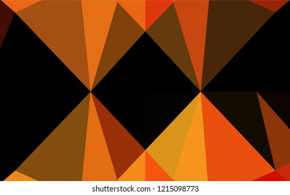 Light Orange vector blurry hexagon texture. Creative geometric illustration in Origami style with gradient. The elegant pattern can be used as part of a brand book.