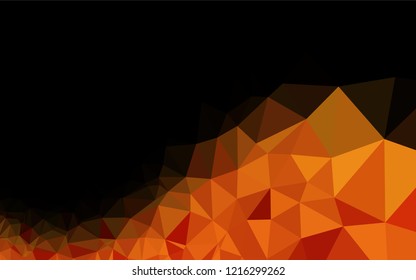 Light Orange vector blurry hexagon texture. A completely new color illustration in a vague style. The textured pattern can be used for background.