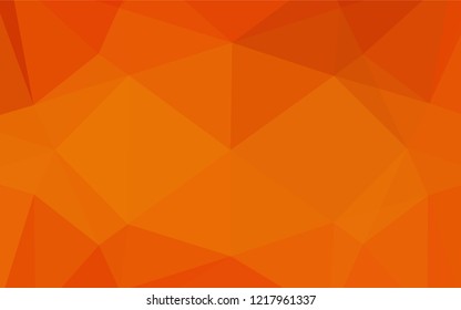Light Orange vector blurry hexagon texture. Creative geometric illustration in Origami style with gradient. A new texture for your design.