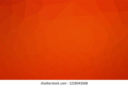 Light Orange vector blurry hexagon texture. A sample with polygonal shapes. The polygonal design can be used for your web site.