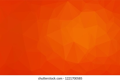 Light Orange vector blurry hexagon texture. Colorful abstract illustration with gradient. The textured pattern can be used for background.
