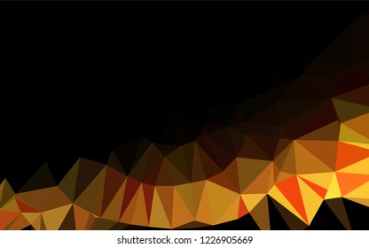 Light Orange vector blurry hexagon texture. An elegant bright illustration with gradient. The best triangular design for your business.