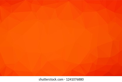 Light Orange vector blurry hexagon pattern. Modern geometrical abstract illustration with gradient. A completely new template for your business design.