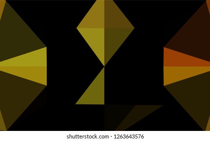 Light Orange vector blurry hexagon texture. Modern geometrical abstract illustration with gradient. Brand new style for your business design.