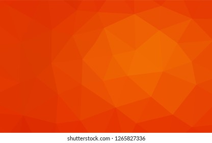 Light Orange vector blurry hexagon texture. A sample with polygonal shapes. The template can be used as a background for cell phones.