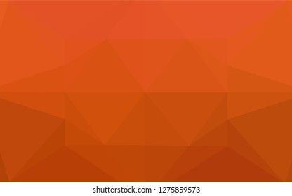 Light Orange vector blurry hexagon template. Glitter abstract illustration with an elegant design. The elegant pattern can be used as part of a brand book.