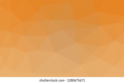 Light Orange vector blurry hexagon template. Glitter abstract illustration with an elegant design. The elegant pattern can be used as part of a brand book.