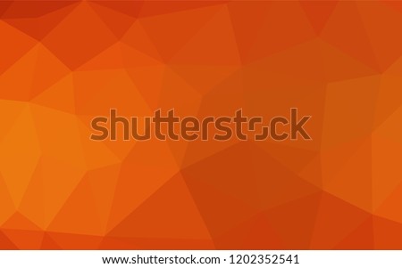 Light Orange vector blurry hexagon pattern. Shining colored illustration in a Brand new style. The elegant pattern can be used as part of a brand book.