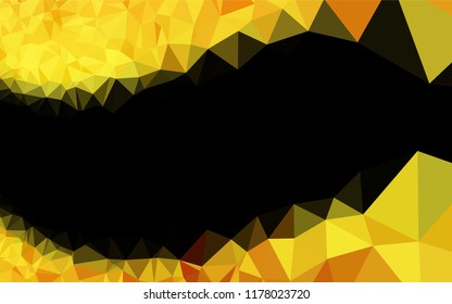 Light Orange vector blurry  template. A completely new color illustration in a vague style. Triangular pattern for your business design.