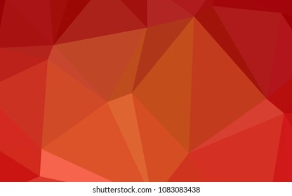 Light Orange vector blurry triangle pattern. Colorful illustration in abstract style with gradient. Brand-new design for your business.