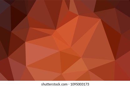 Light Orange vector blurry triangle texture. A completely new color illustration in a  polygonal style. A new texture for your design.