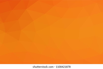 Light Orange vector blurry triangle pattern. An elegant bright illustration with gradient. The elegant pattern can be used as part of a brand book.