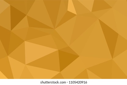 Light Orange vector blurry triangle pattern. Creative geometric illustration in Origami style with gradient. A completely new design for your business.