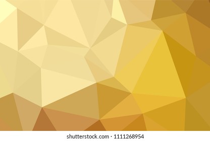 Light Orange vector blurry triangle texture. Elegant bright polygonal illustration with gradient. A completely new template for your business design.