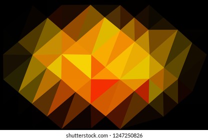 Light Orange vector blurry triangle pattern. Colorful illustration in abstract style with gradient. Completely new template for your business design.