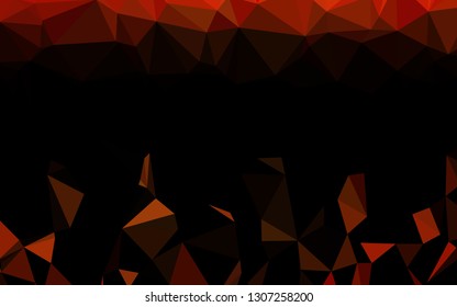 Light Orange vector blurry triangle pattern. Modern geometrical abstract illustration with gradient. Template for your brand book.