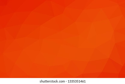 Light Orange vector blurry triangle template. A vague abstract illustration with gradient. Completely new design for your business.