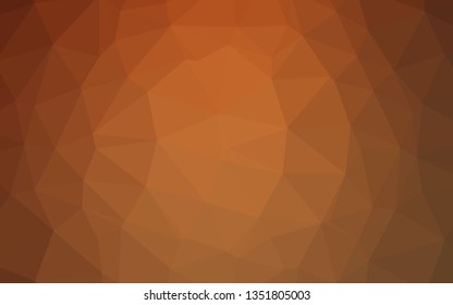 Light Orange vector blurry triangle template. Modern geometrical abstract illustration with gradient. Completely new design for your business.