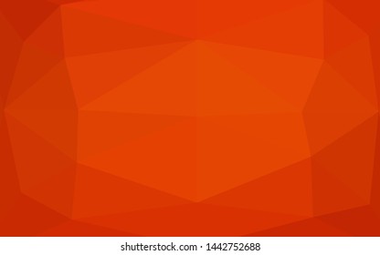 Light Orange vector blurry triangle template. Brand new colorful illustration in with gradient. Elegant pattern for a brand book.